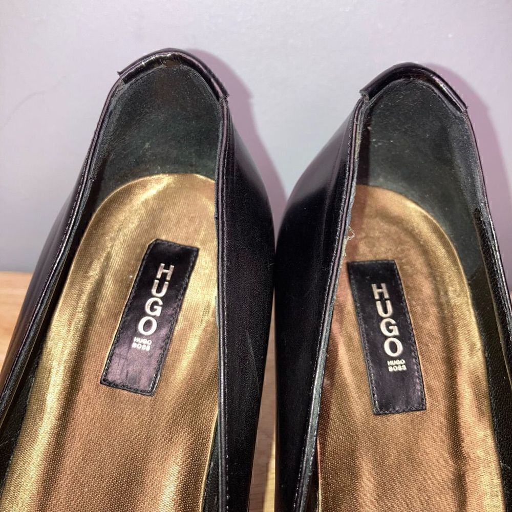 Hugo Boss, Mixed Media Patchwork Pumps Suede, Patent & Smooth Leather Women’s 36 - Picture 9 of 12